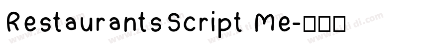 RestaurantsScript Me字体转换